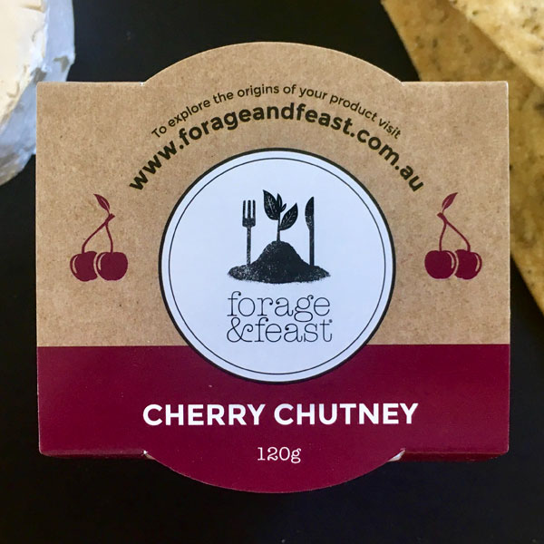 Cherry chutney by forage & feast